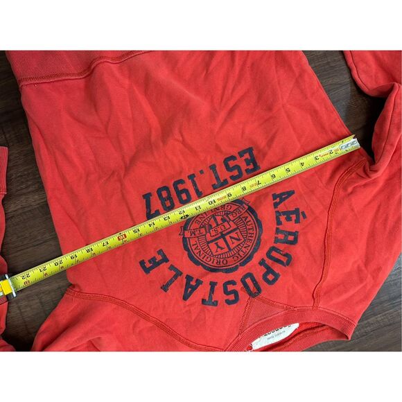 Aeropostale Red Crewneck Sweater, Sz Small - Picture 4 of 7